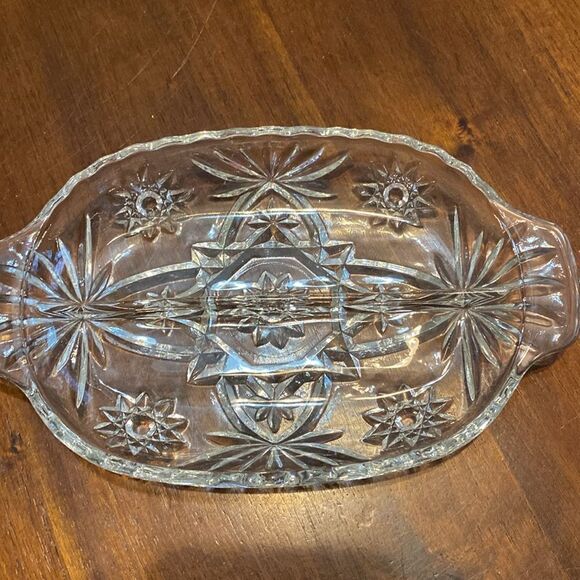 Anchor Hocking 3 pc Prescut Starburst Glass Entertaining set - Picture 4 of 7